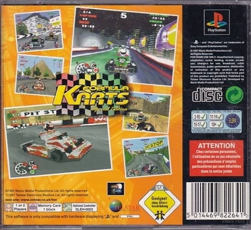 Formula Karts Special Edition - PS1 (B Grade) (Genbrug)